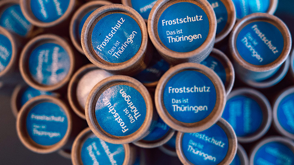 Lippenpflege mit „Frostschutz und Das ist Thüringen“ Branding 